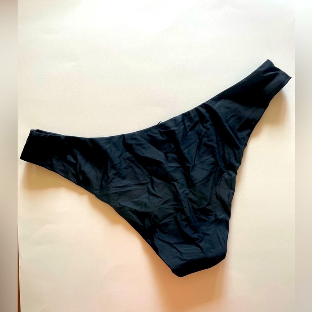 NWT J. Crew Curvy Cheeky Black Bikini Bottom
